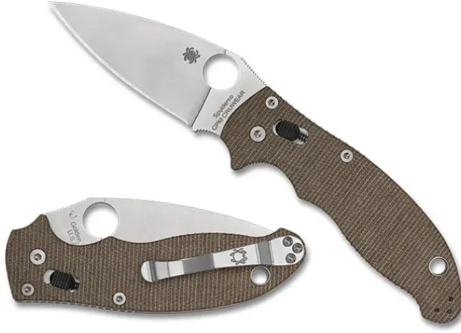 Manix® 2 Brown Canvas Micarta CPM CRU-WEAR
