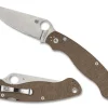 Military&trade; 2 Brown Canvas Micarta CPM CRU-WEAR