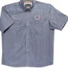 Orvis® Men's Tech Chambray Blue Work Shirt Short Sleeve