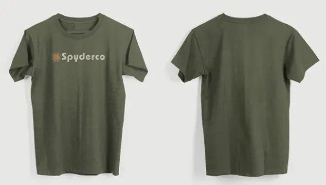 Spyderco Logo T-Shirt (Military Green)