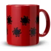 Spyderco Mug Red w/ Black Bugs
