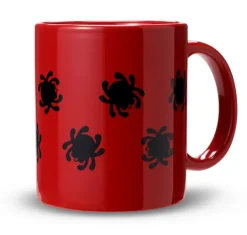 Spyderco Mug Red w/ Black Bugs